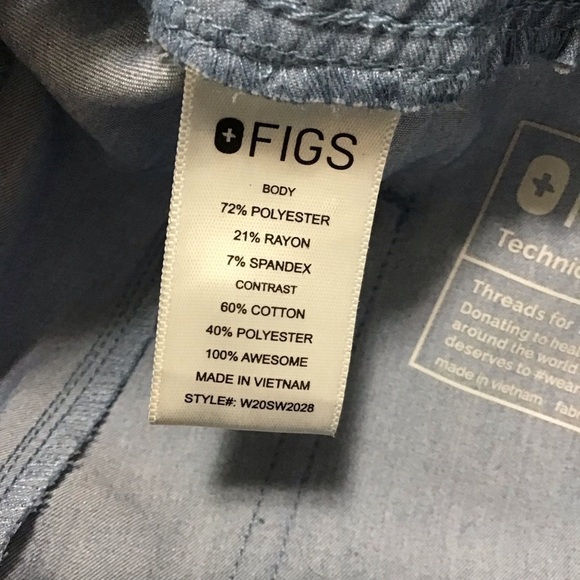 Figs High Waisted Zamora Jogger Scrub Pants  Size Small PO# 1858. - Picture 10 of 11